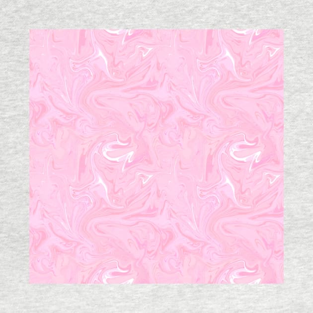 Pastel Pink Silk Marble - Digital Liquid Paint by GenAumonier